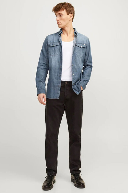 Erkek Esherıdan Gömlek 12138115 Mavi (3)