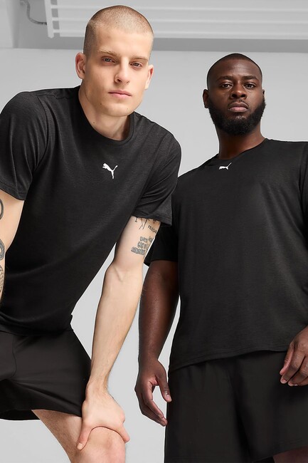 Erkek Ess Heather Tişört 525920-01 Siyah (1)