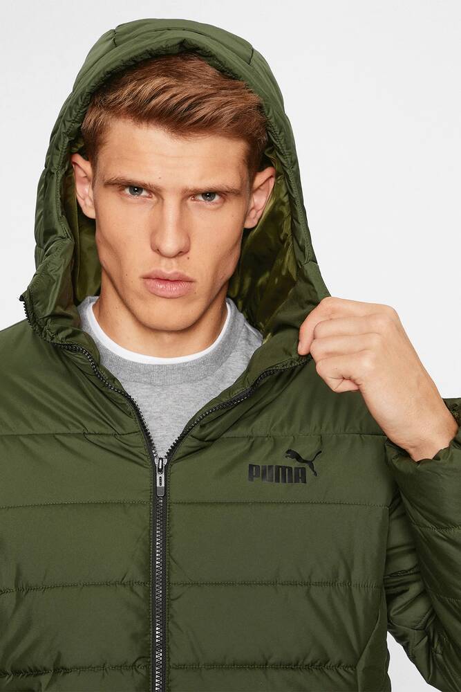 Erkek Ess Hooded Mont 848938-31 Haki 