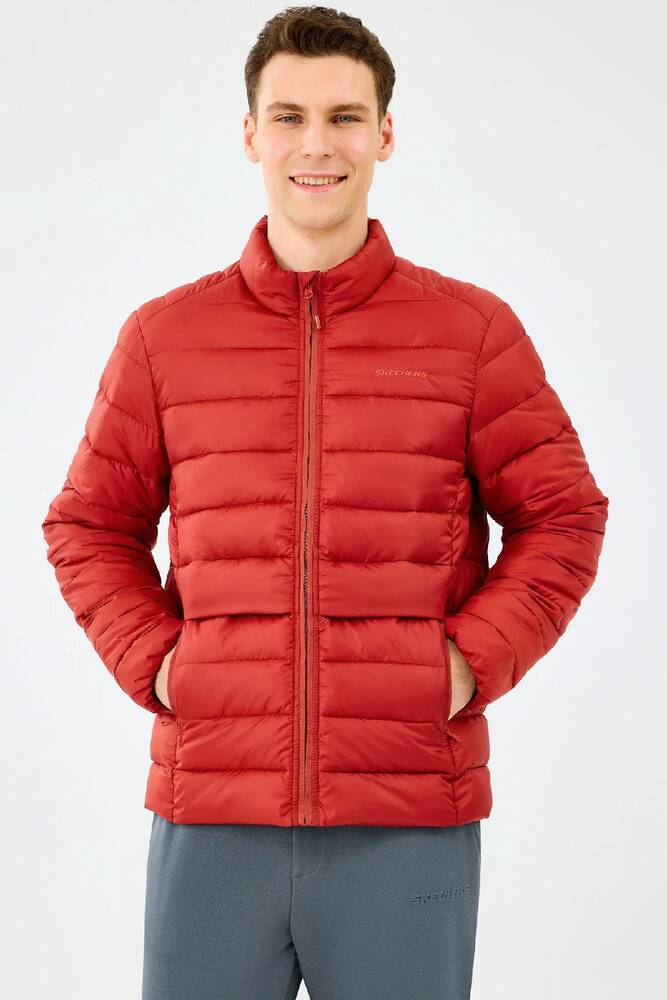 Erkek Ess Padded Ceket S231242-3912 Kırmızı 