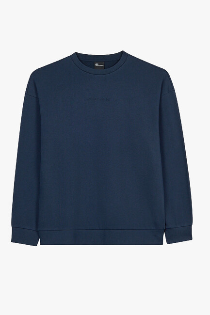 Erkek Essential Crewneck Sweat S2610015-0505 Lacivert (1)