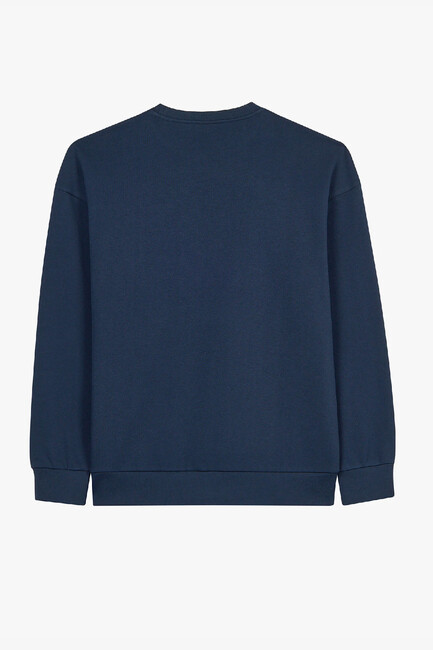 Erkek Essential Crewneck Sweat S2610015-0505 Lacivert (2)