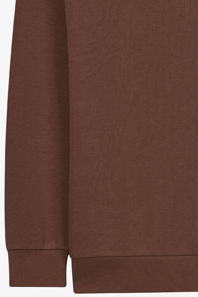 Erkek Essential Crewneck Sweat S2610015-2070 Kahve 