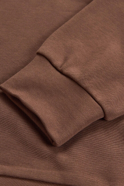 Erkek Essential Crewneck Sweat S2610015-2070 Kahve - Thumbnail