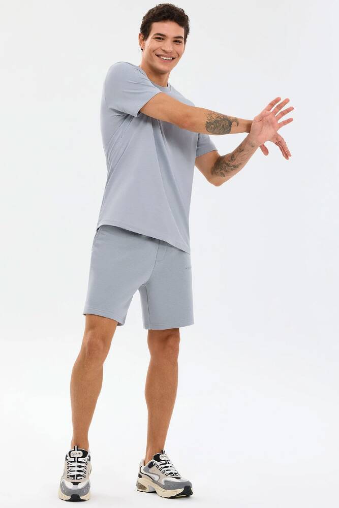 Erkek Essential Şort S2610004-4256 Gri 