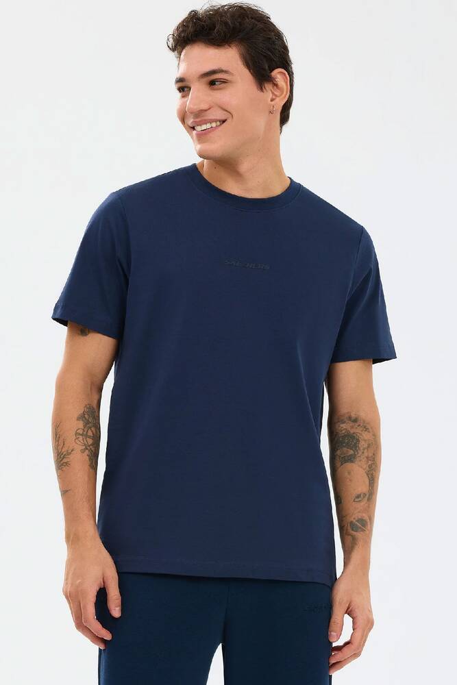 Erkek Essential Tişört S2510017-0505 Lacivert 