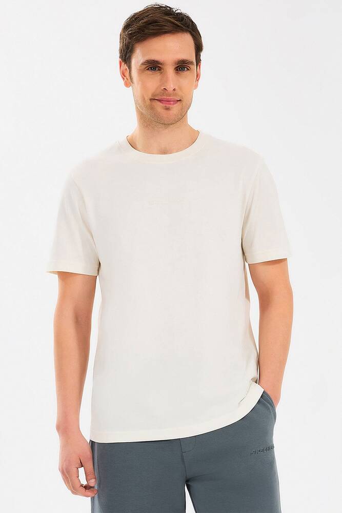 Erkek Essential Tişört S2510017-102 Ekru 