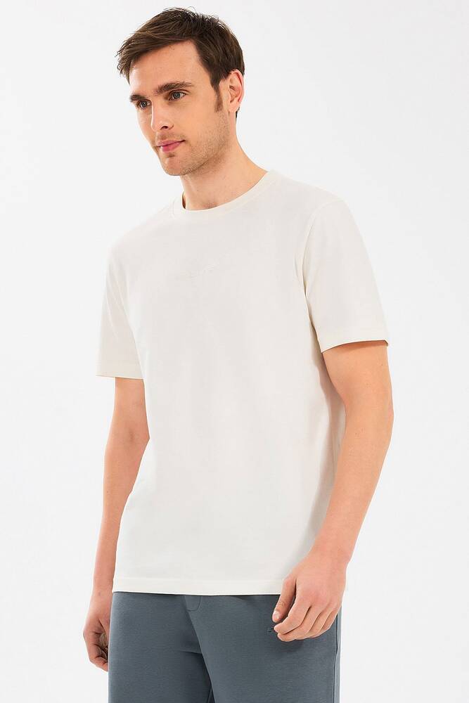 Erkek Essential Tişört S2510017-102 Ekru 