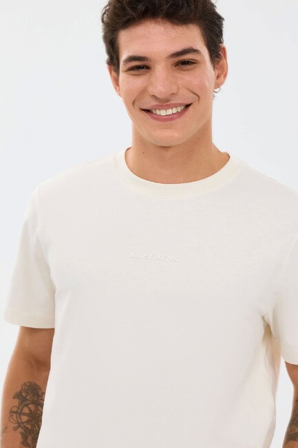 Erkek Essential Tişört S2510017-3855 Beyaz - Thumbnail