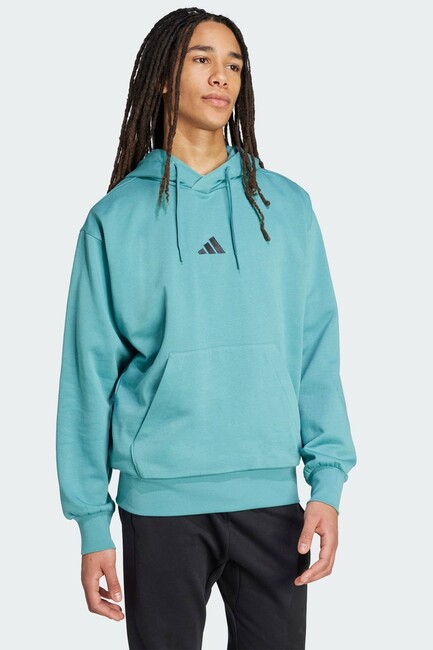 Erkek Feelcozy Kapüşonlu Sweat JX5659 Turkuaz (3)