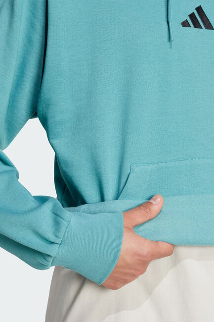 Erkek Feelcozy Kapüşonlu Sweat JX5659 Turkuaz - Thumbnail