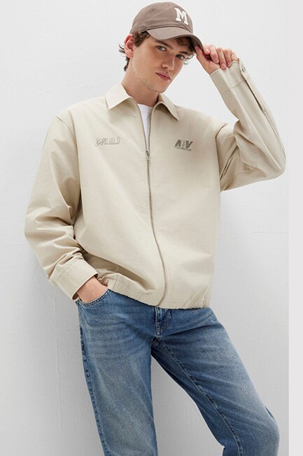 Erkek Fermuarlı Gömlek 0211690-70065 Beyaz (1)