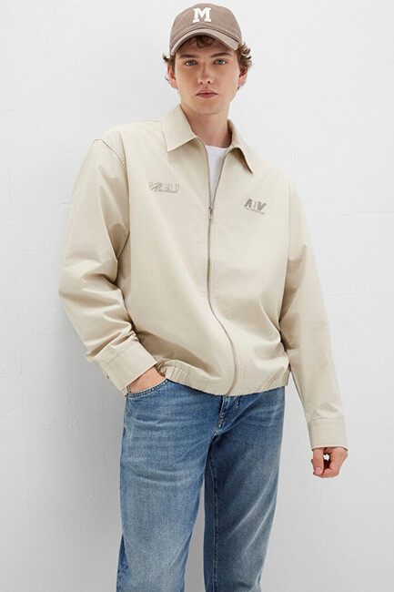 Erkek Fermuarlı Gömlek 0211690-70065 Beyaz (2)