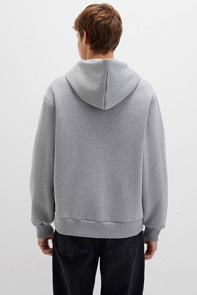 Erkek Fermuarlı Sweat 066979-34686 Gri 