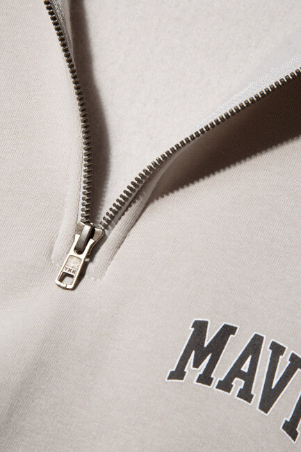 Erkek Fermuarlı Sweat 0S10208-70074 Gri  - 7