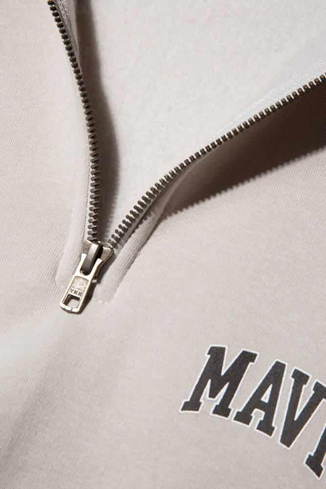 Erkek Fermuarlı Sweat 0S10208-70074 Gri  - 7