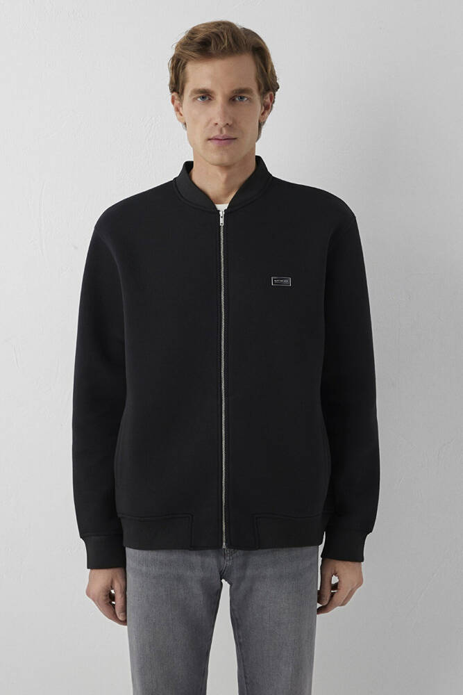 Erkek Fermuarlı Sweat 0S20054-900 Siyah  - 3