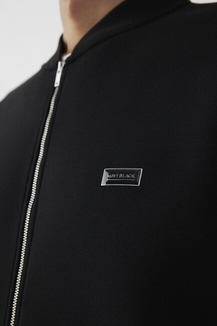 Erkek Fermuarlı Sweat 0S20054-900 Siyah  - 7
