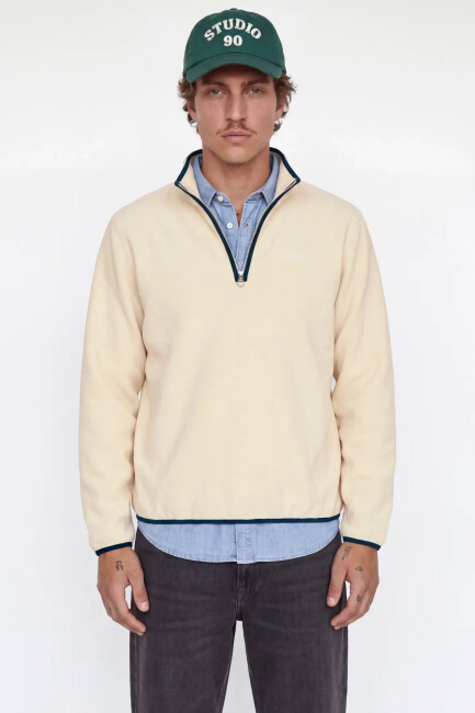 Erkek Frederıksberg Sweat 12300059 Ekru  - 1