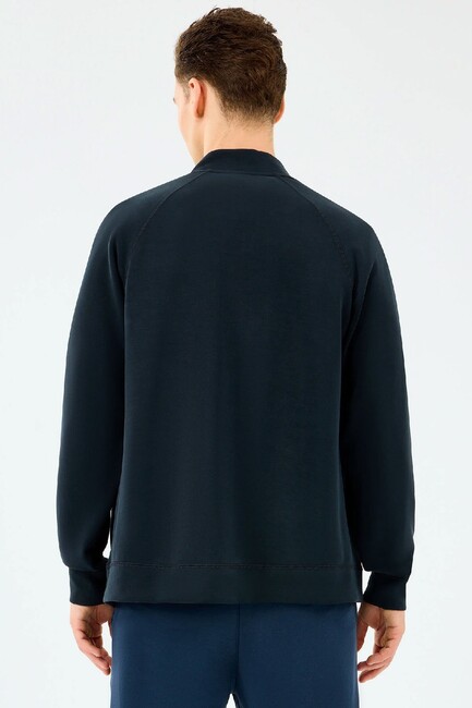 Erkek Full Zıp Sweat S2510028-3817 Siyah (3)