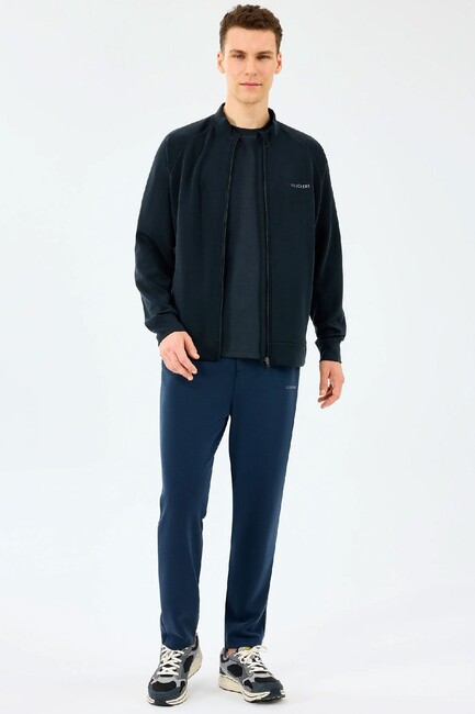 Erkek Full Zıp Sweat S2510028-3817 Siyah - Thumbnail