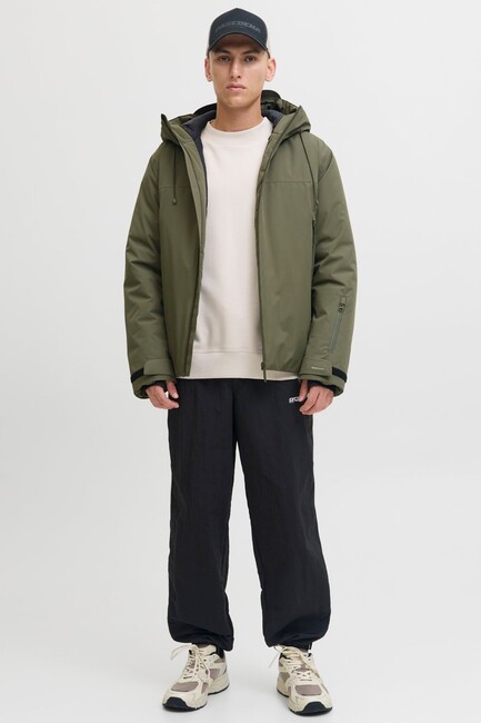 Erkek Fusıon Technıcal Ceket 12283166 Haki - Thumbnail