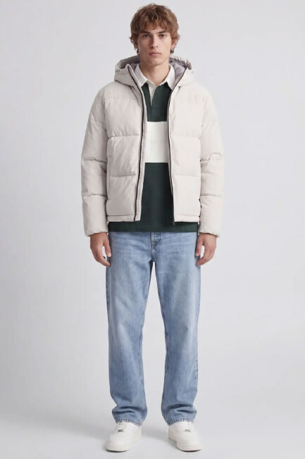 Erkek Galaxy Puffer Mont 12303930 Ekru  (2)