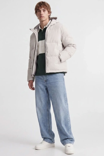 Erkek Galaxy Puffer Mont 12303930 Ekru  - 6