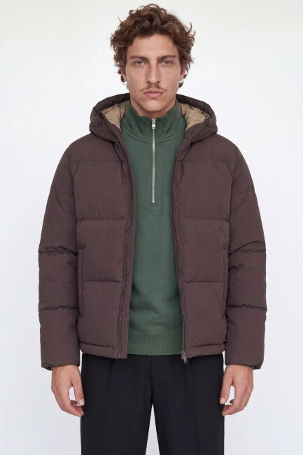 Erkek Galaxy Puffer Mont 12303930 Kahve 