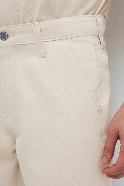 Erkek Garrett Edition Denim Şort 0417315-A3264 Ekru - Thumbnail