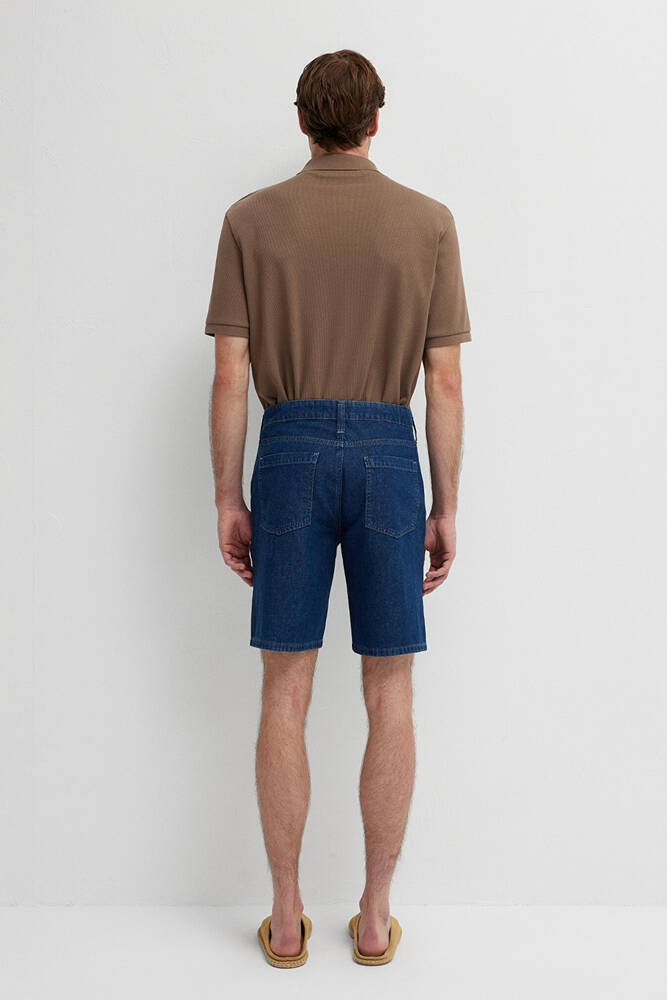 Erkek Garrett Edition Linen Şort 0417315-A3263 Lacivert 