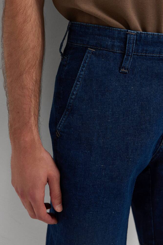Erkek Garrett Edition Linen Şort 0417315-A3263 Lacivert 