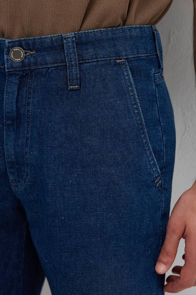 Erkek Garrett Edition Linen Şort 0417315-A3263 Lacivert 