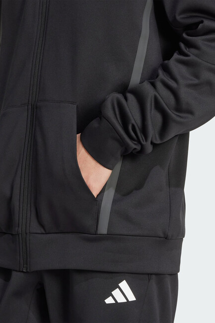 Erkek GG Fermuarlı Sweat JM1033 Siyah - Thumbnail