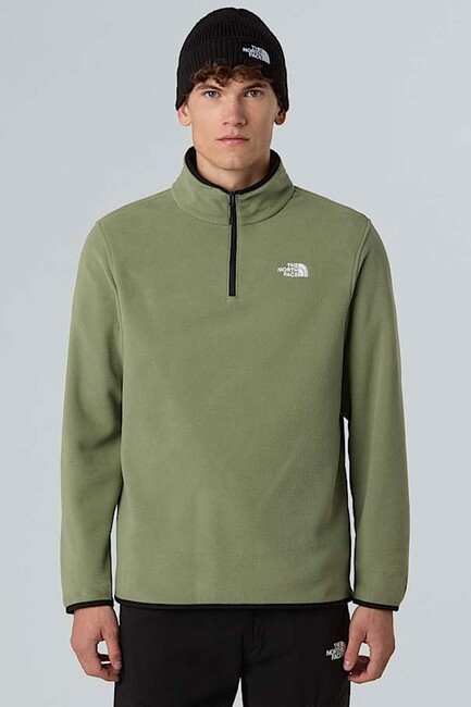 Erkek Glacier Fleece 1/4 Zıp Ceket NF0A8D0QBO91 Yeşil (1)