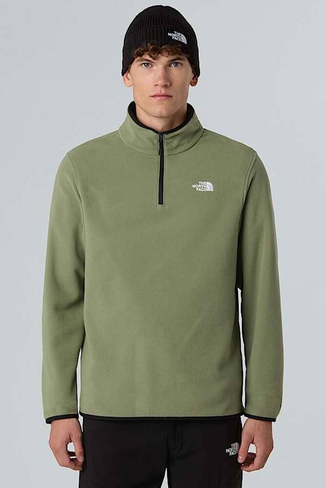 Erkek Glacier Fleece 1/4 Zıp Ceket NF0A8D0QBO91 Yeşil 