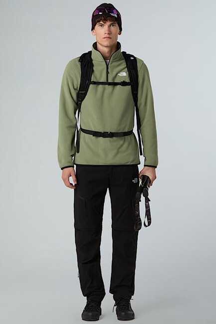 Erkek Glacier Fleece 1/4 Zıp Ceket NF0A8D0QBO91 Yeşil (2)