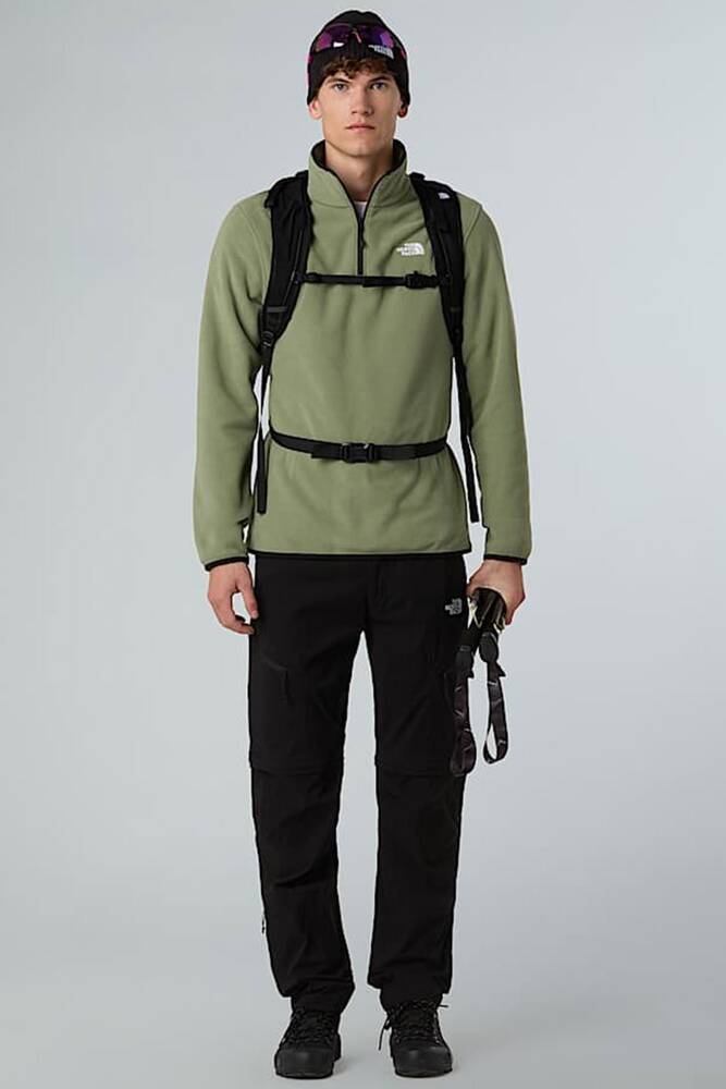 Erkek Glacier Fleece 1/4 Zıp Ceket NF0A8D0QBO91 Yeşil 