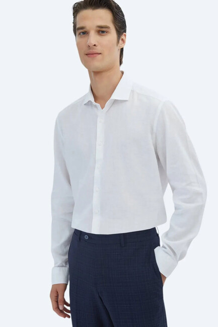 Erkek Gömlek GM-4638 10153128 Beyaz (3)