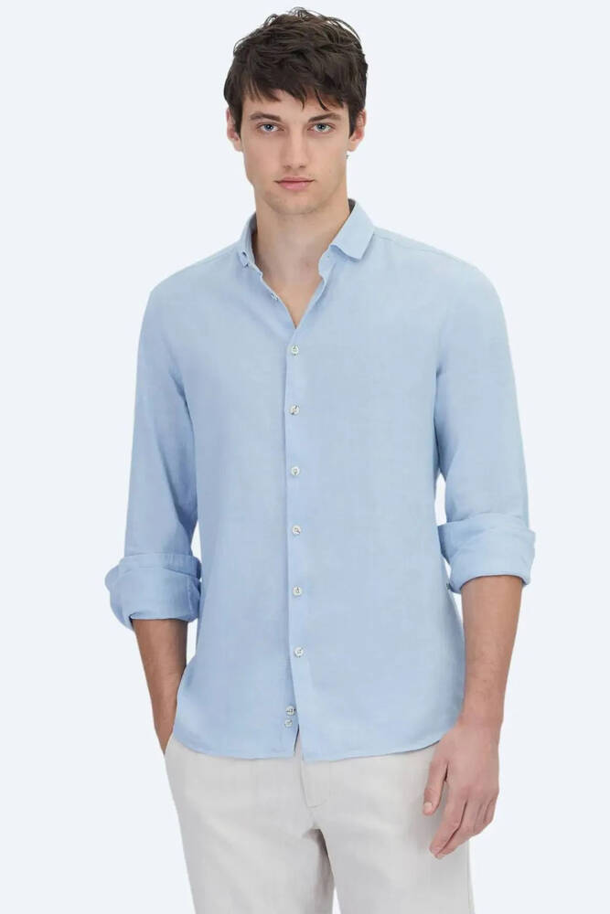 Erkek Gömlek GM-4638 10153128 Mavi 