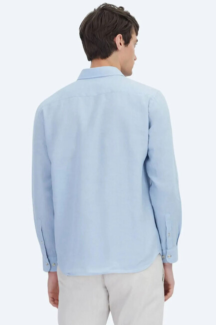 Erkek Gömlek GM-4638 10153128 Mavi - Thumbnail