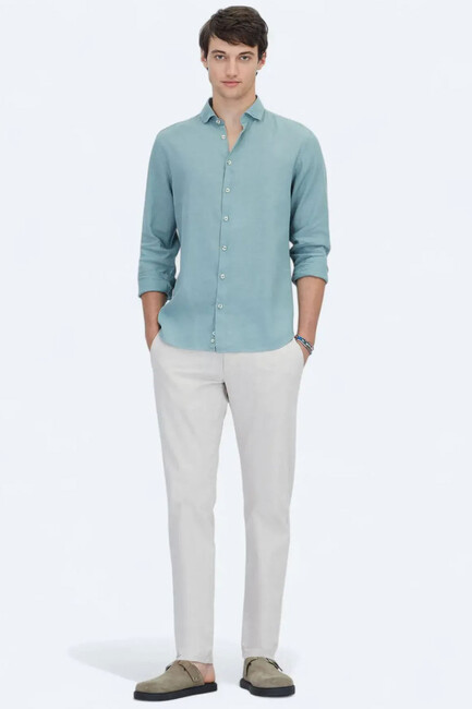 Erkek Gömlek GM-4638 10153128 Yeşil (2)