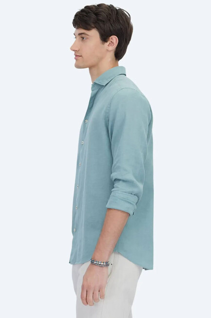 Erkek Gömlek GM-4638 10153128 Yeşil (3)