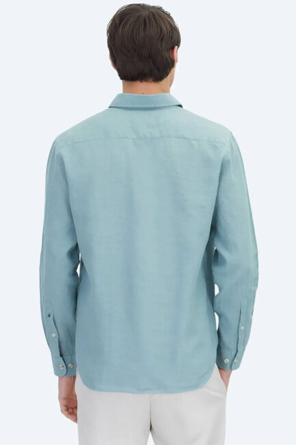 Erkek Gömlek GM-4638 10153128 Yeşil - Thumbnail