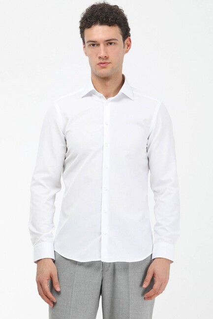 Erkek Gömlek GM-4915 10148414 Beyaz (3)