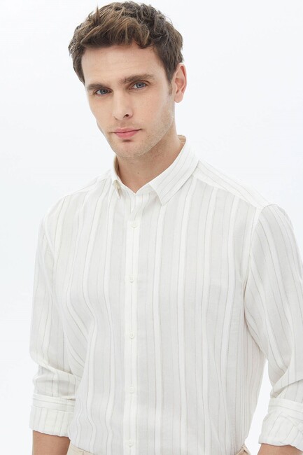 Erkek Gömlek GM-5370 10150067 Beyaz (1)