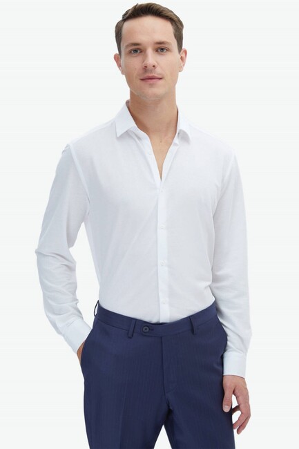 Erkek Gömlek GM-5395 10150479 Beyaz (1)