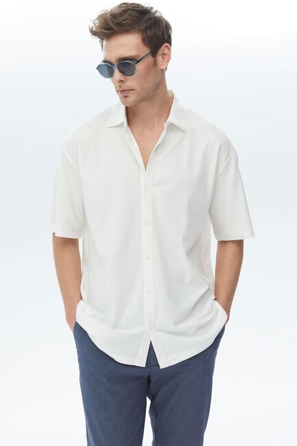 Erkek Gömlek GM-5504 10148341 Beyaz (1)