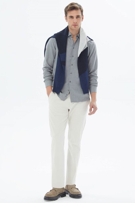 Erkek Gömlek GM-5603 10150580 Gri (3)