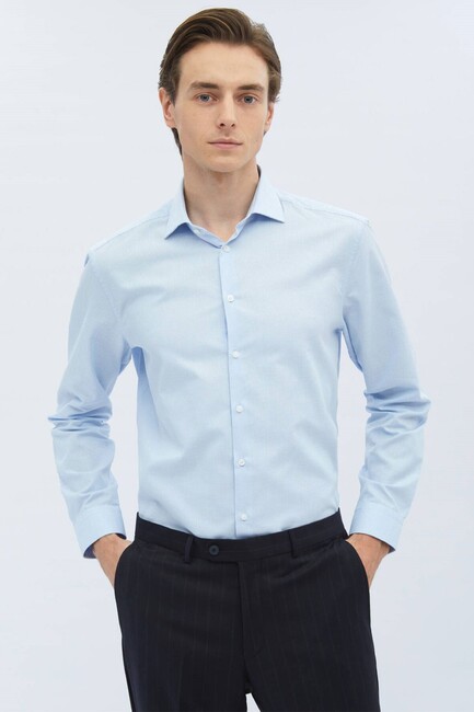 Erkek Gömlek GM-5697 10151069 Mavi (3)